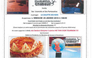 Galette des rois et tirage au sort des gagnants de la tombola